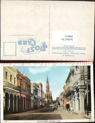398915,Cuba Havana Reina Street Straßenansicht