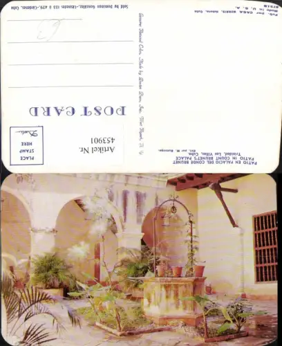 453901,Cuba Las Villas Trinidad Patio in Count Brunets Palace Brunnen