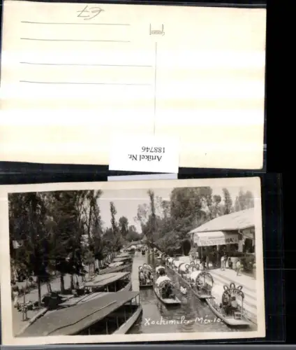 188746,Mexiko Mexico Xochimilco Partie Boote Restaurant Moctezuma