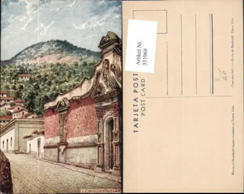 351969,Künstler AK Gonzalez Hermosilla Mexiko Mexico Taxco Baron of Humboldt residence