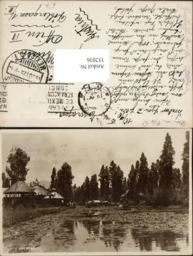 352036,Mexiko Mexico City Xochimilco Fluss Boote