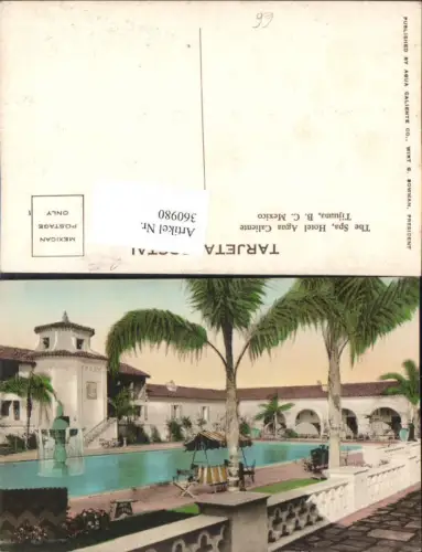 360980,Mexico Tijuana The Spa Hotel Agua Caliente Schwimmbecken Pool Palmen