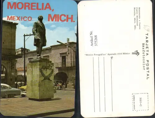 375268,Mexico Morelia Monumento a Juarez Monument Denkmal