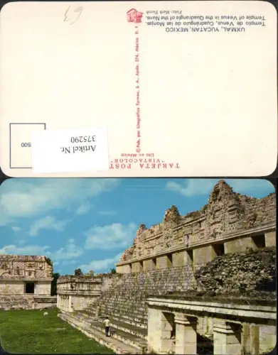375290,Mexico Yucatan Uxmal Templo de Venus Cuadrangulo de las Monjas Tempel