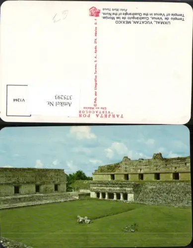 375293,Mexico Yucatan Uxmal Templo de Venus Cuadrangulo de las Monjas Tempel