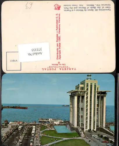 375333,Mexico Veracruz Panoramica del Banco de Mexico y el Puerto Bank