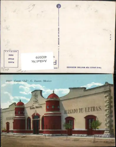 402059,Mexico Chihuahua Ciudad Juarez Carcel Jail Gebäude