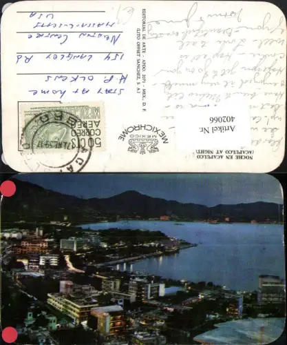 402066,Mexico Guerrero Noche en Acapulco Teilansicht b. Nacht