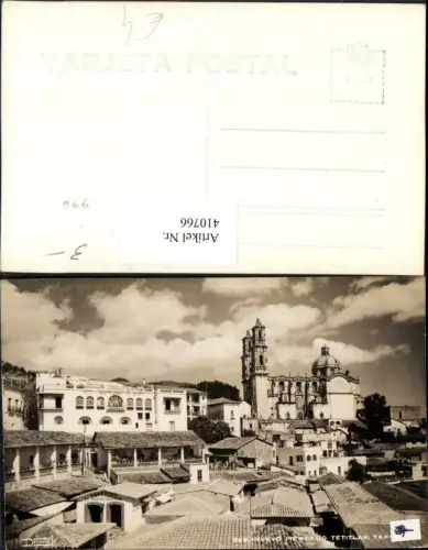 410766,Mexico Guerrero Taxco Nuevo Mercado Tetitlan Teilansicht Kirche
