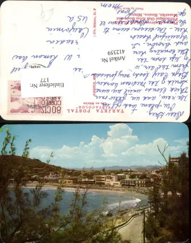 412359,Mexico Sinaloa Mazatlan Olas Altas Boulevard Teilansicht Bucht