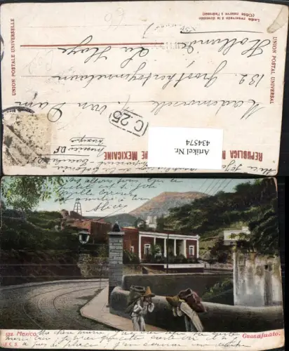 434574,Mexico Guanajuato Straße Männer m. Hüten