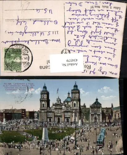 434579,Mexico City La Catedral y Plaza de la Constitucion Kirche