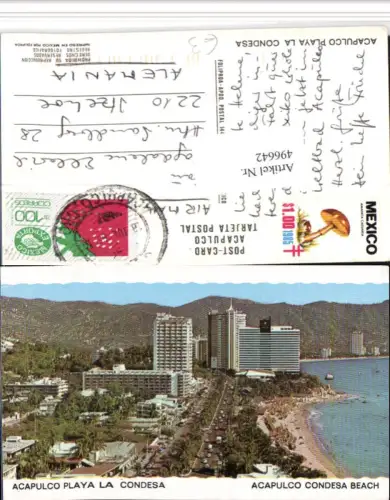 496642,Mexico Guerrero Acapulco Playa la Condesa Teilansicht Strand