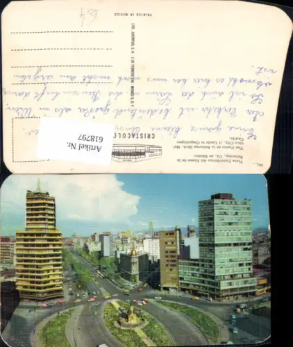 618797,Vista Panoramica del Paseo de la Reforma Mexico City