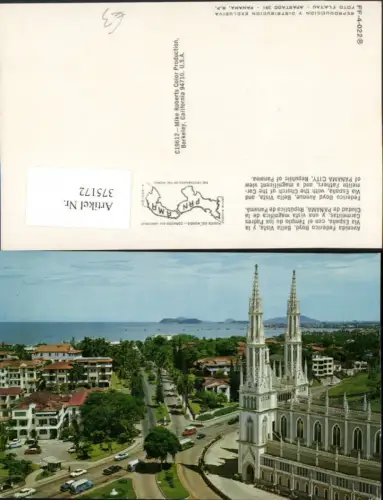 375172,Panama City Federico Boyd Avenue Bella Vista and Via Espana with Church Kirche
