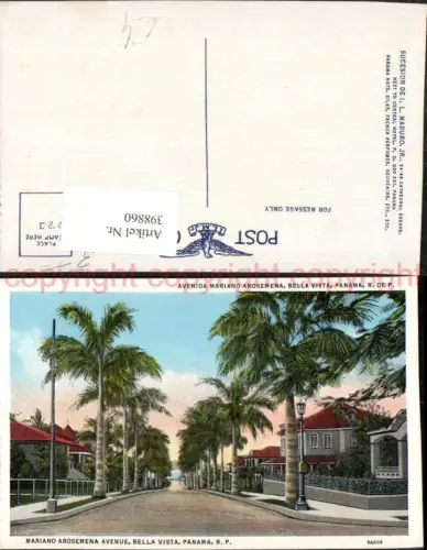 398860,Panama Bella Vista Avenida Mariano Arosemena Straßenansicht Palmen