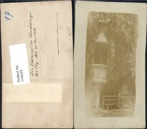 118639,FotoAK Kanzel im Honvedlager b. Olyka Wolhynien