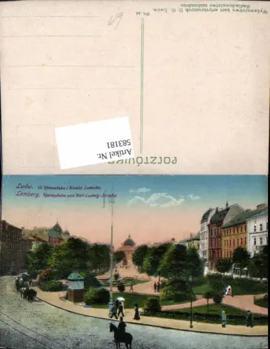 583181,Ukraine Galizien Lemberg Lwow Lwiw Karl Ludwig Straße
