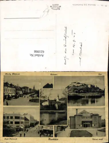 621998,Mehrbild Ak Mukatschewe Munkacs Kolostor Var Varosi mozi Ukraine