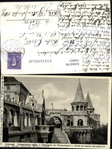 108067,Budapest Teilansicht d. Fischerbastei Halaszbastya reszlet