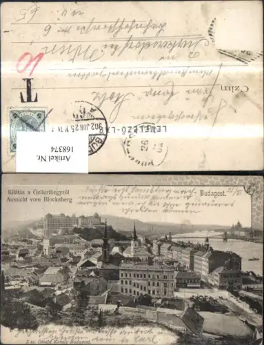 168374,Budapest Aussicht v. Blocksberg 1925