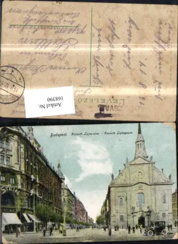 168390,Budapest Kossuth Lajosgasse Automobil Personen 1917