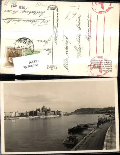 168391,Budapest Aussicht m. d. Parlament