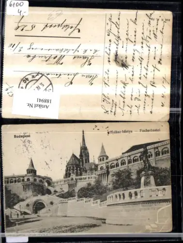 188941,Ungarn Budapest Fischerbastei