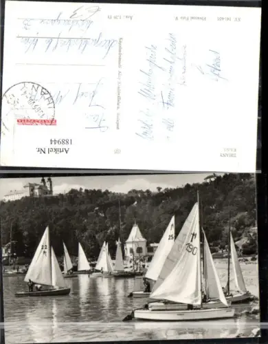 188944,Ungarn Tihany Kitötö Foto Ak Segelboot Boot