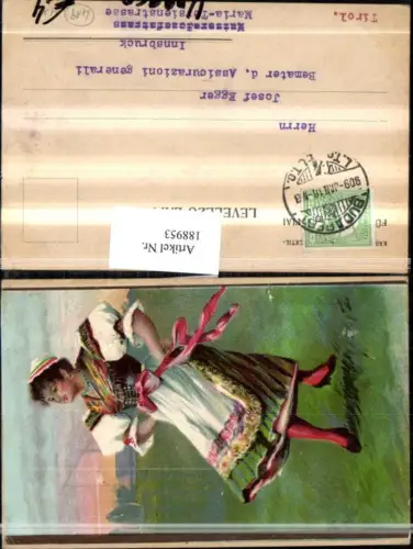 188953,Ungarn Frau i. Tracht Typen