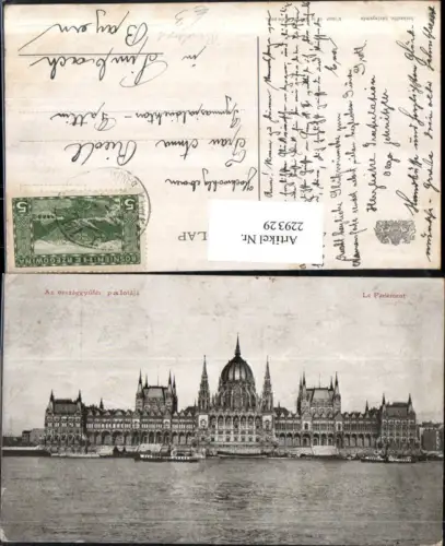 229329,Budapest Az orszaggyüles palotaja Parlament
