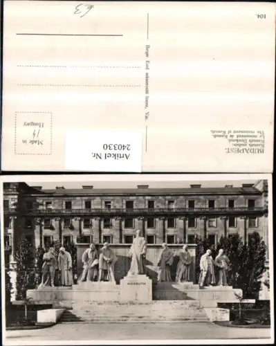 240330,Budapest Kossuth szobor Denkmal