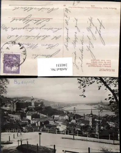 240331,Budapest Kilatas a Gellerthegyröl Aussicht v. Gellertberge Teilansicht