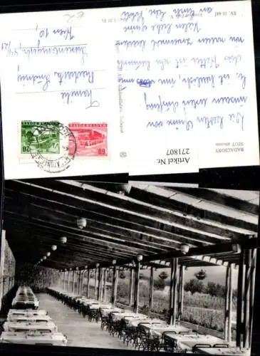 271807,Ungarn Badacsony Szot etterem Speisesaal Tische
