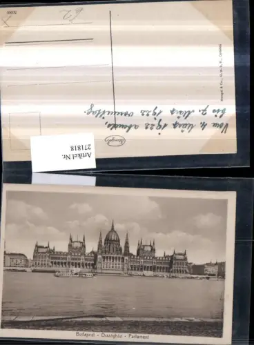 271818,Ungarn Budapest Orszaghaz Parlament Gebäude