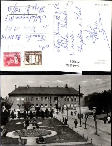 271831,Ungarn Celldömölk Tanacshaz Gebäude Park