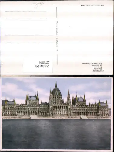 271846,Ungarn Budapest Orszaghaz Parlament Gebäude
