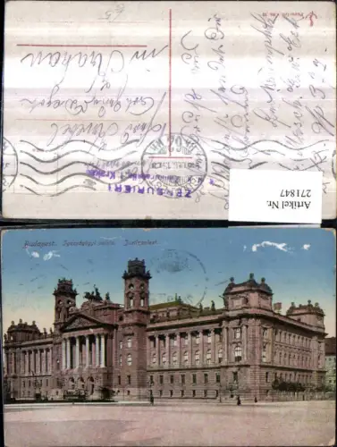 271847,Ungarn Budapest Jgazsagügyi palota Justizpalast Gebäude