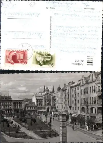 271852,Ungarn Szombathely Terreszlet Freiheitsplatz Litfaßsäule Park Geschäfte