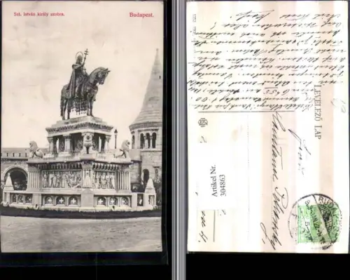 304863,Budapest Szent Istvan kiraly szobra Denkmal