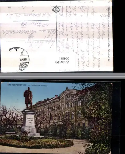 304881,Szekesfehervar Stuhlweißenburg Vörösmarty szobor Denkmal