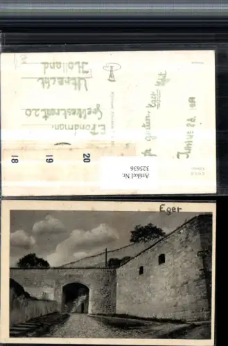 325636,Eger Varkapu Steinmauer Straßenansicht Tor