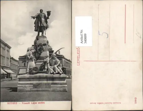 340009,Szeged Kossuth Lajos szobra Denkmal