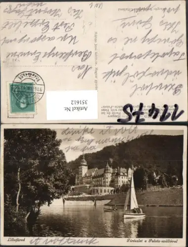 351612,Lillafüred Toreszlet a Palota-szalloval Schloss Segelboot