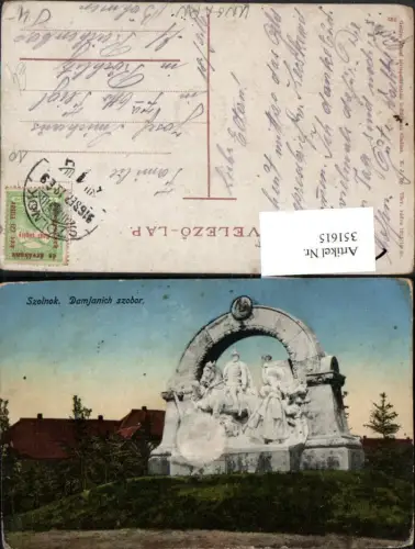351615,Szolnok Damjanich szobor Monument