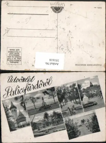 351618,Palicsfürdöröl reszletek Turm Garten Mehrbildkarte