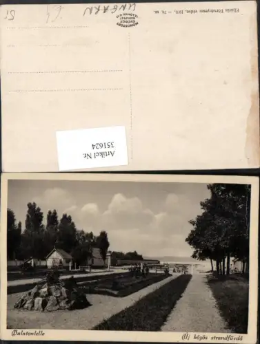 351624,Balatonlelle Uj közös strandfürdö Plattensee Partie