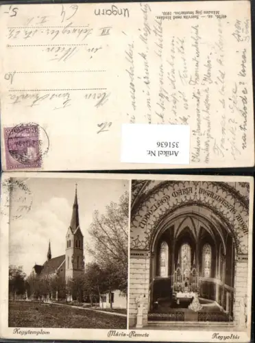 351636,Maria Remete Kegytemplom Kegyoltar Kirche Mehrbildkarte