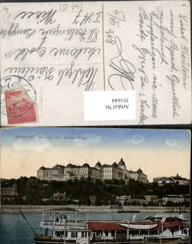 351644,Budapest Kiralyi var Königliche Burg Boot