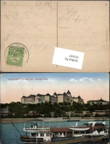 351647,Budapest Kiralyi var Königliche Burg Boot